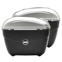 Givi - Pair of E21 Monokey sidecases, Silver E21G730 