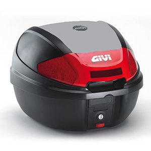 Givi E300 Monolock top box, Matt Silver